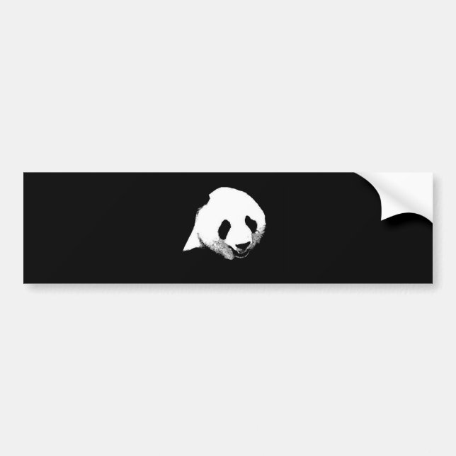 Autocollant De Voiture Panda Pop Art (Devant)