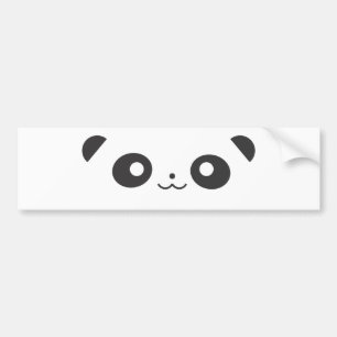 Autocollant De Voiture Panda semi-transparent