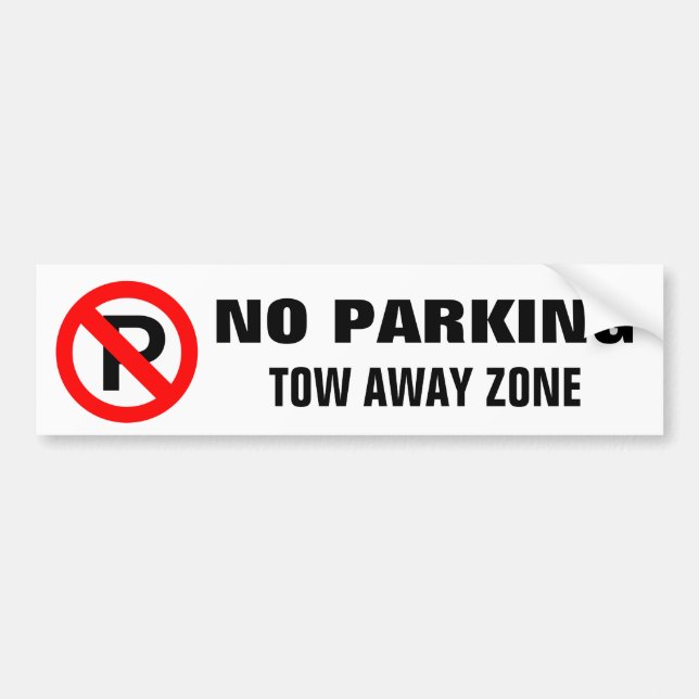 Autocollant De Voiture Panneau d'avertissement parti de zone de (Devant)