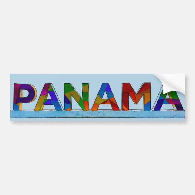 Autocollant De Voiture Panneau Panama (Devant)