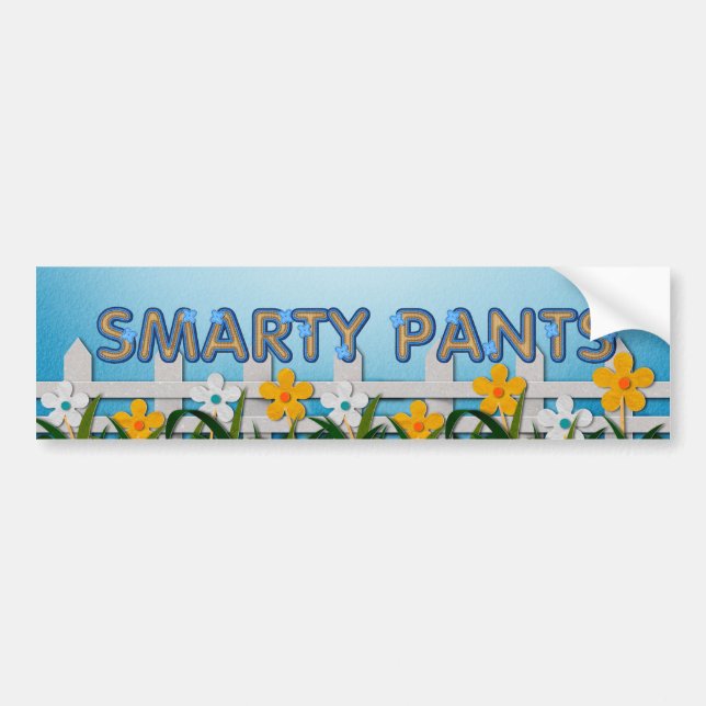 Autocollant De Voiture Pantalon de je-sais-tout de PIÈCE EN T (Devant)