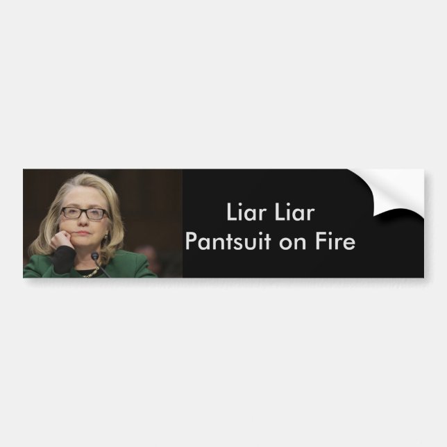 Autocollant De Voiture "Pantsuit de menteur de menteur adhésif pour (Devant)
