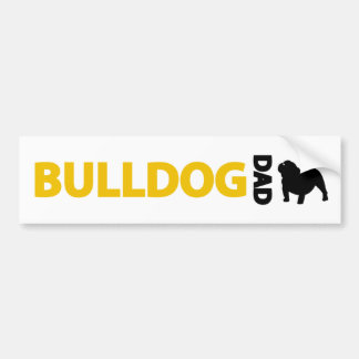 Autocollant De Voiture Papa de bouledogue