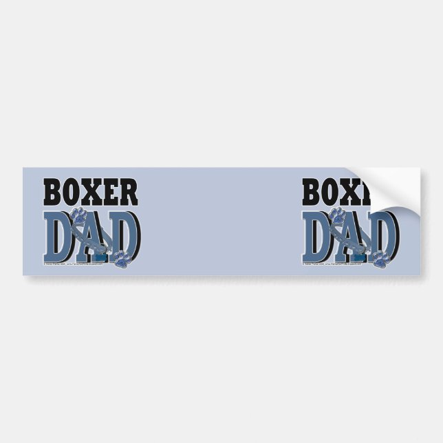 Autocollant De Voiture PAPA de boxeur (Devant)