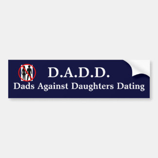 Autocollant De Voiture Papas contre dater de filles