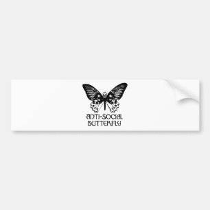 Autocollant De Voiture Papillon antisocial