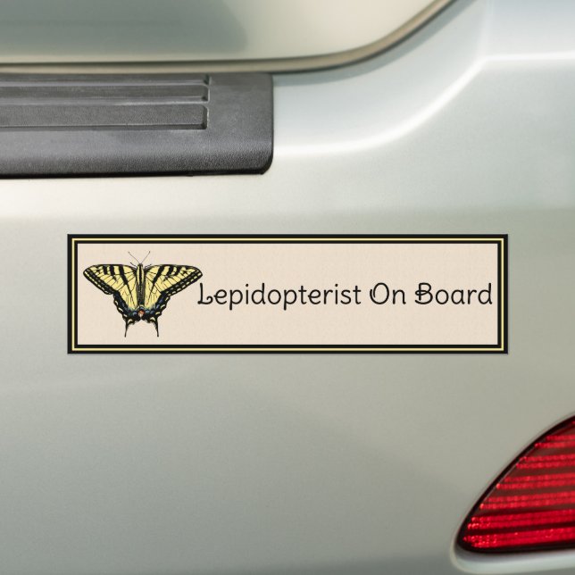 Autocollant De Voiture Papillon Southwestern jaune Swallowtail (En voiture)