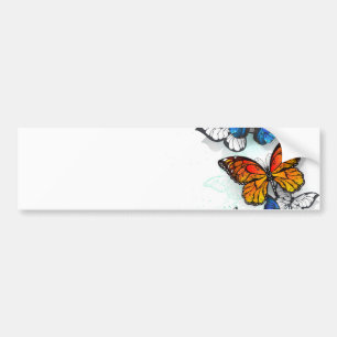 Autocollant De Voiture Papillons volants Morpho et Monarch
