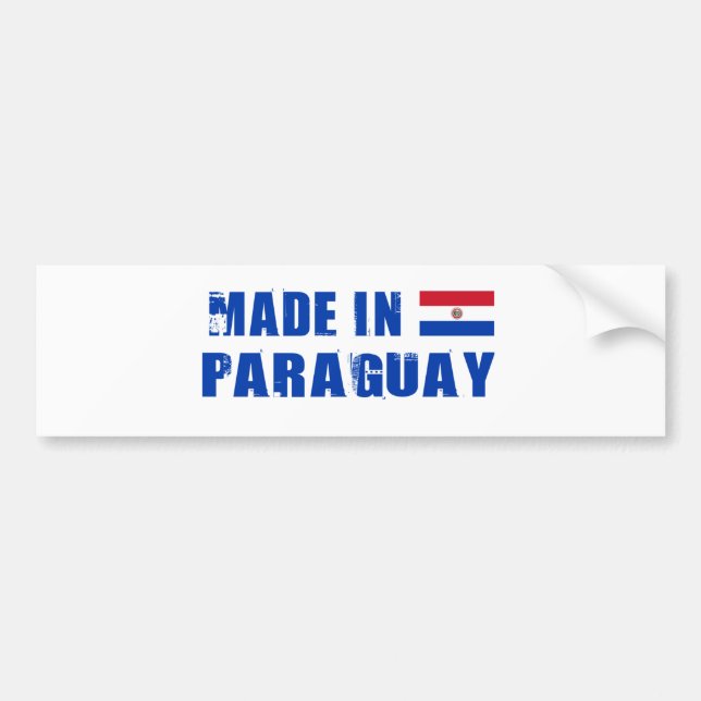 AUTOCOLLANT DE VOITURE PARAGUAY (Devant)