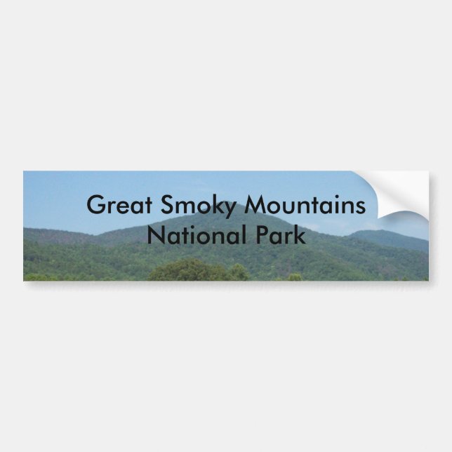 Autocollant De Voiture Parc national de Great Smoky Mountains (Devant)