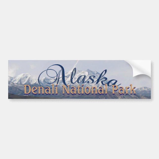 Autocollant De Voiture Parc national de l'Alaska Denali Mont McKinley (Devant)