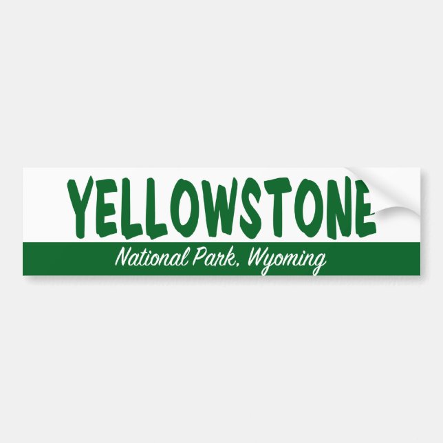 Autocollant De Voiture Parc national de Yellowstone (Devant)