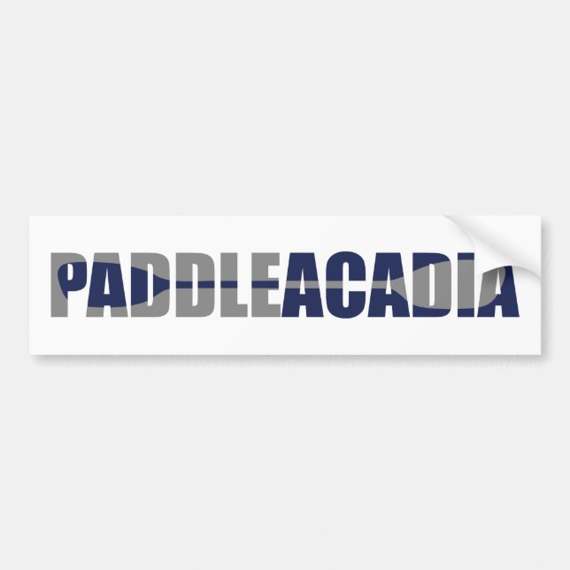 Autocollant De Voiture Parc national Paddle Acadia Kayaking Maine (Devant)