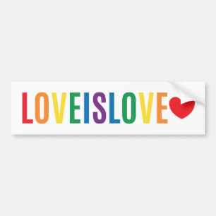 Autocollant De Voiture Parce que l'amour est l'amour