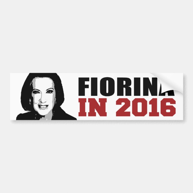 Autocollant De Voiture Pare-chocs de Fiorina en 2016 - .png (Devant)