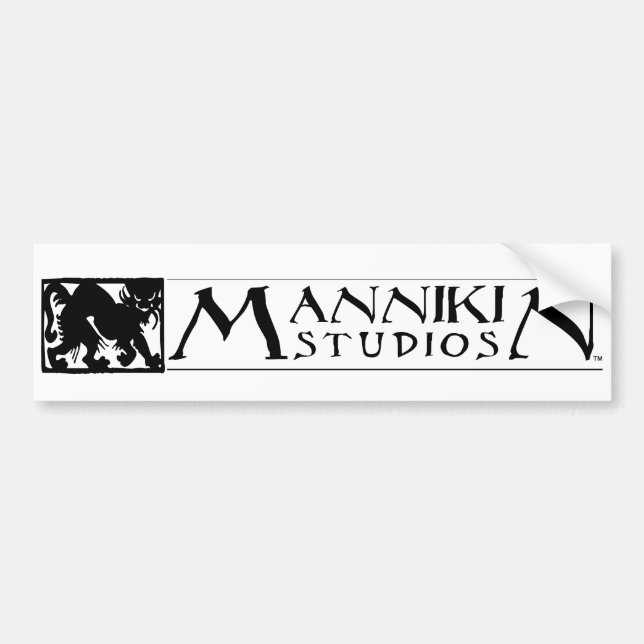 Autocollant De Voiture Pare-chocs de logo de studios de nain (Devant)