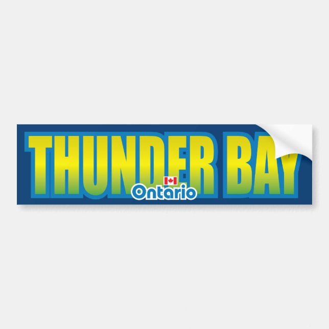 Autocollant De Voiture Pare-chocs de Thunder Bay (Devant)