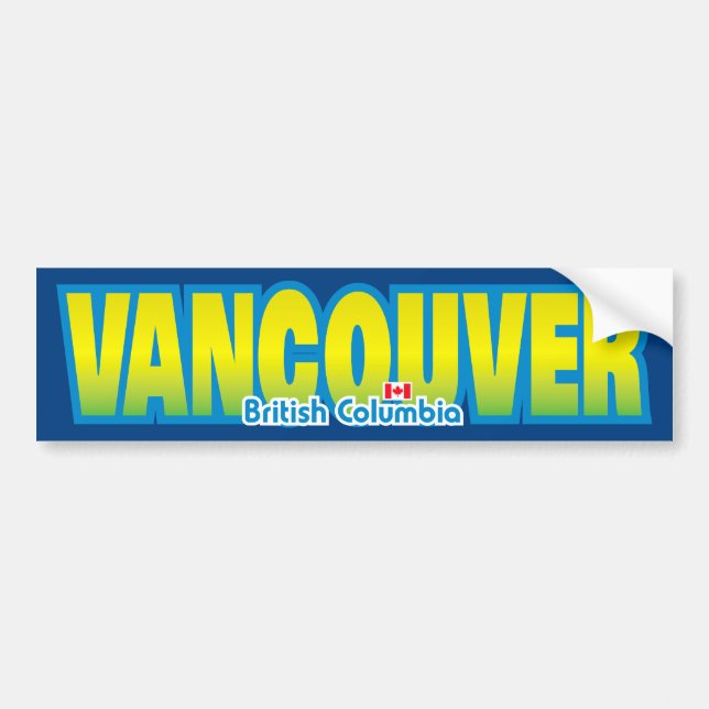 Autocollant De Voiture Pare-chocs de Vancouver (Devant)