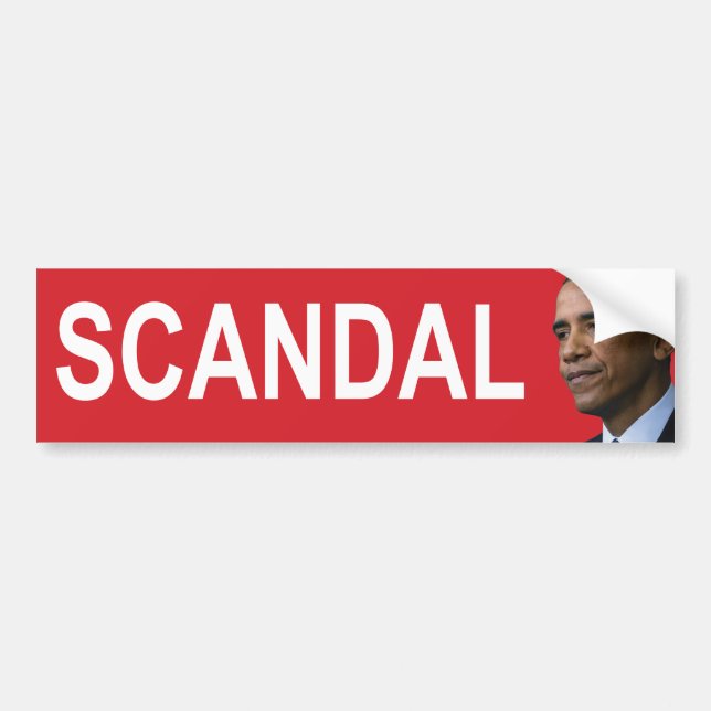 Autocollant De Voiture Pare-chocs Sticker.pdf de SCANDALE d'OBAMA (Devant)