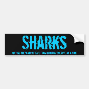 Autocollant De Voiture Pare-chocs v1 de requin