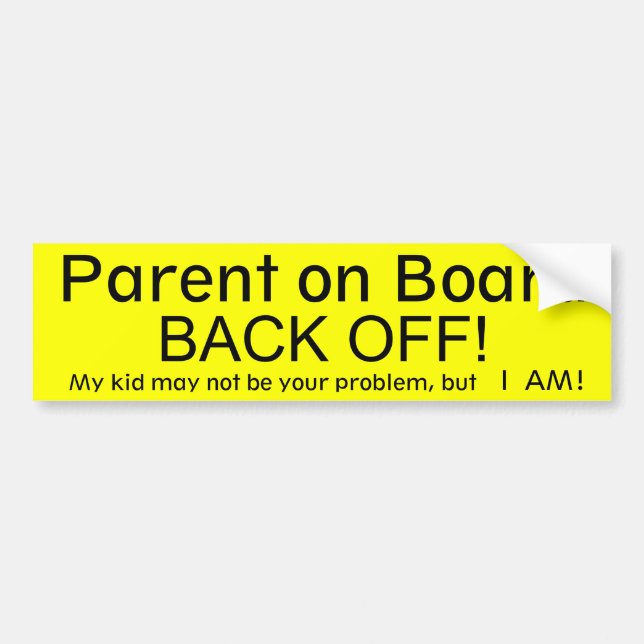Autocollant De Voiture Parent à bord (Devant)