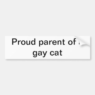 Autocollant De Voiture Parent fier d'un chat gai