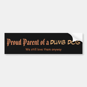 Autocollant De Voiture Parent fier d'un chien
