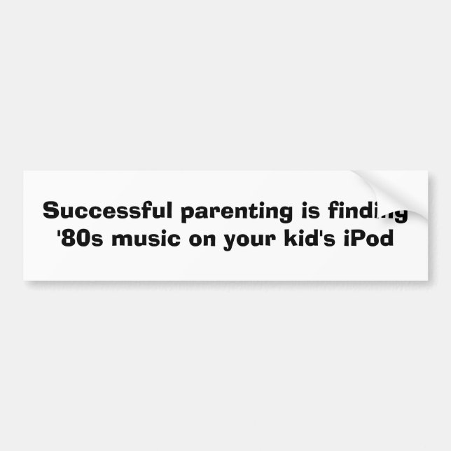 Autocollant De Voiture Parenting réussi (Devant)