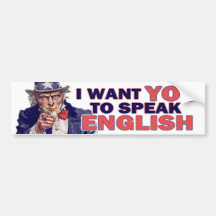 Autocollant De Voiture Parlez anglais
