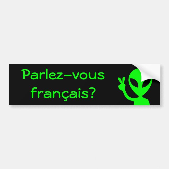 Autocollant De Voiture Parlez-vous francais ? Auto-collants pour voiture (Devant)