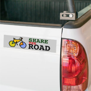 Autocollant De Voiture Partager la route ~ vélo / vélo