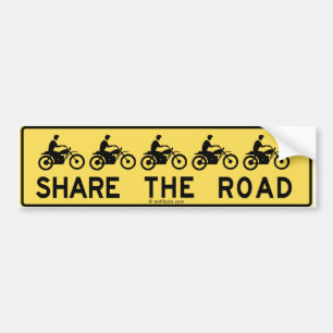 Autocollant De Voiture Partagez la route