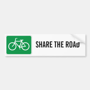 Autocollant De Voiture Partagez la route avec des bicyclettes