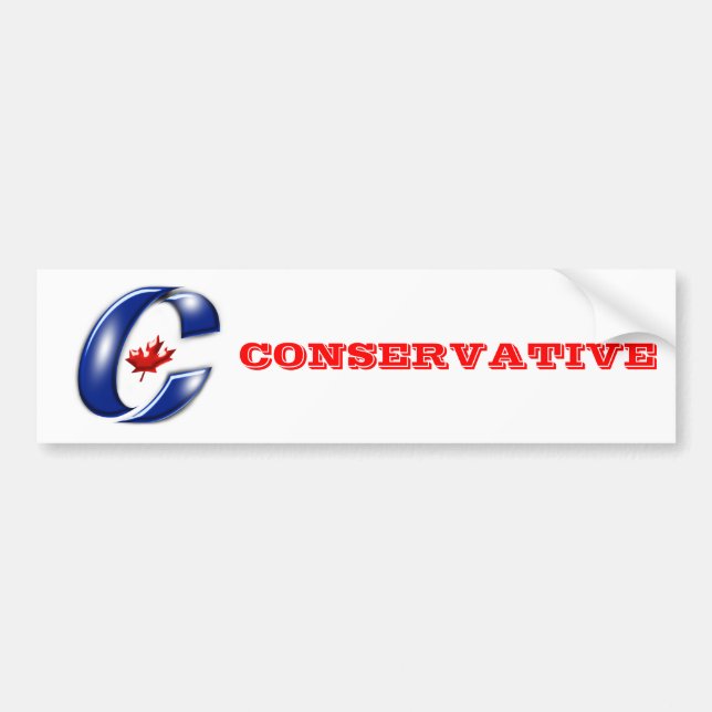 Autocollant De Voiture Parti conservateur des marchandises politiques du (Devant)