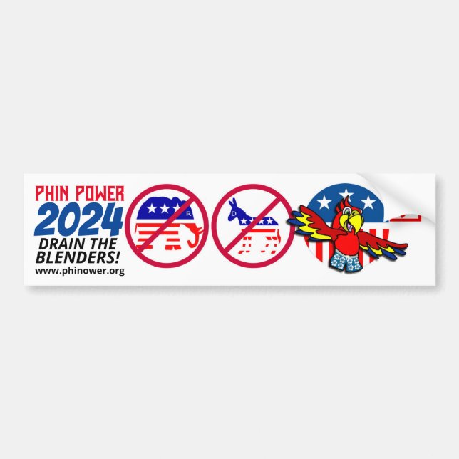 Autocollant De Voiture Parti PHin Power 2024 (Devant)