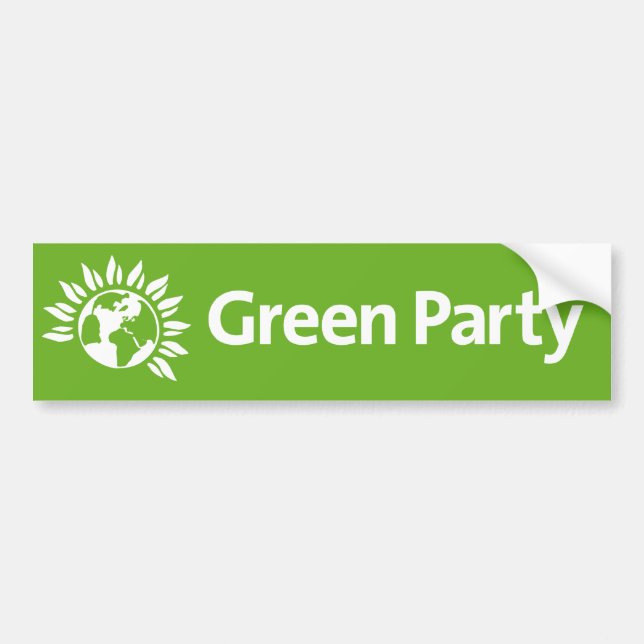 Autocollant De Voiture Parti Vert de l'Angleterre et du Pays de Galles (Devant)