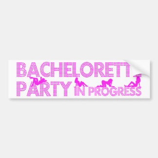Autocollant De Voiture Partie de Bachelorette en cours