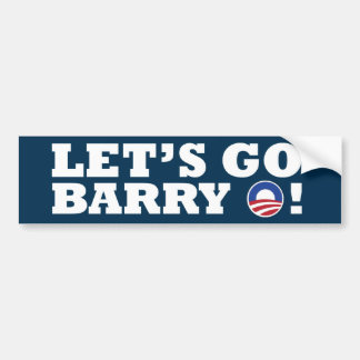 Autocollant De Voiture Partons Barry O ! Obama