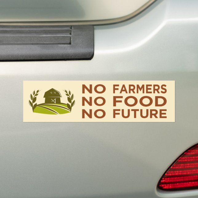 Autocollant De Voiture pas d'agriculteurs pas de nourriture pas d'avenir (En voiture)