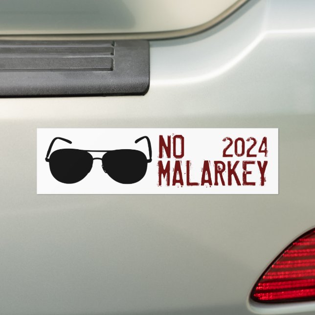 Autocollant De Voiture Pas de Malarkey 2024 (En voiture)