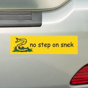 Autocollant De Voiture Pas de marche sur les mèmes de snek Gadsden SnekRi
