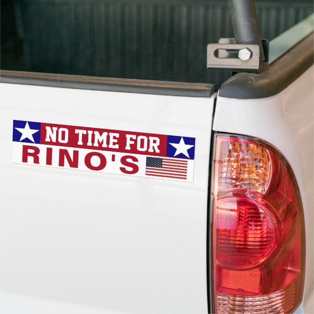 Autocollant De Voiture Pas de temps pour les RINO (Sur camion)