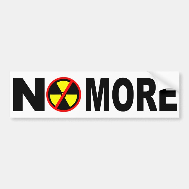Autocollant De Voiture Pas plus d'anti adhésif pour pare-chocs nucléaire (Devant)