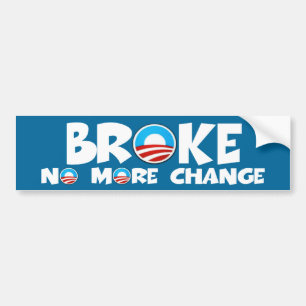 Autocollant De Voiture Pas plus ne changent anti Obama