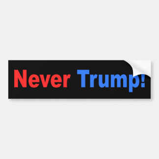 AUTOCOLLANT DE VOITURE "PAS TRUMP JAMAIS ! "