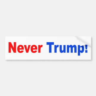 AUTOCOLLANT DE VOITURE "PAS TRUMP JAMAIS ! "
