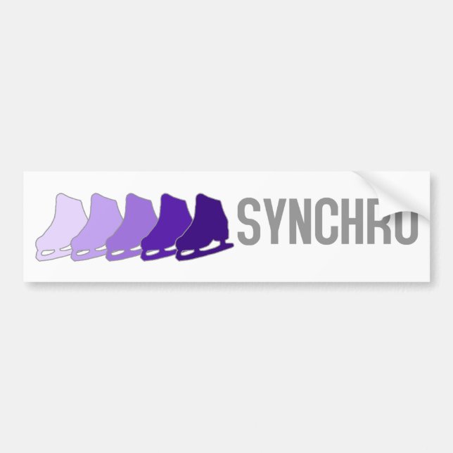 Autocollant De Voiture Patins synchro (Devant)