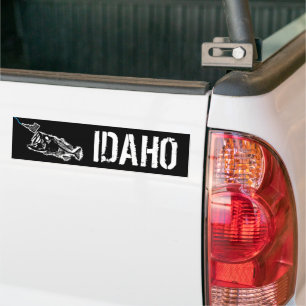 AUTOCOLLANT DE VOITURE PATRIOT - IDAHO FRAPPANT - UNE MAUVAISE BASE