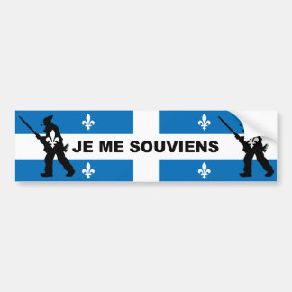Autocollant De Voiture Patriotes 1837 JE ME SOUVIENS (QUÉBEC)