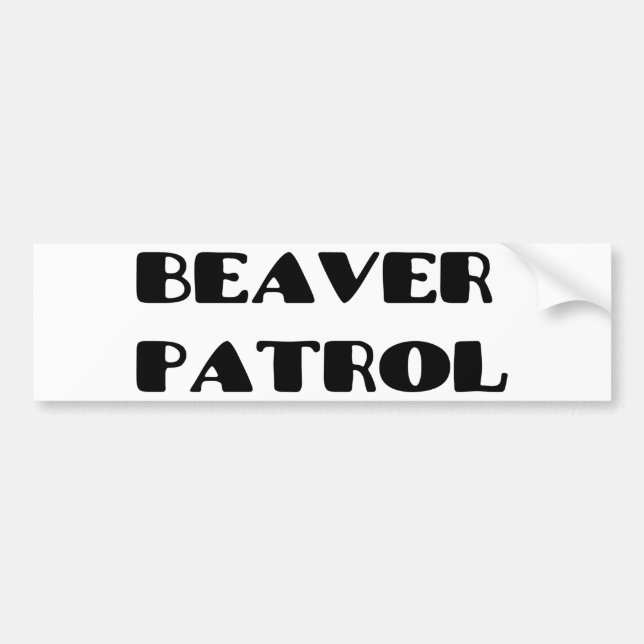 Autocollant De Voiture Patrouille de castor (Devant)
